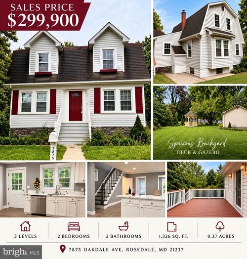 7875 Oakdale Ave, BALTIMORE, MD, 21237-2709 | Card Image