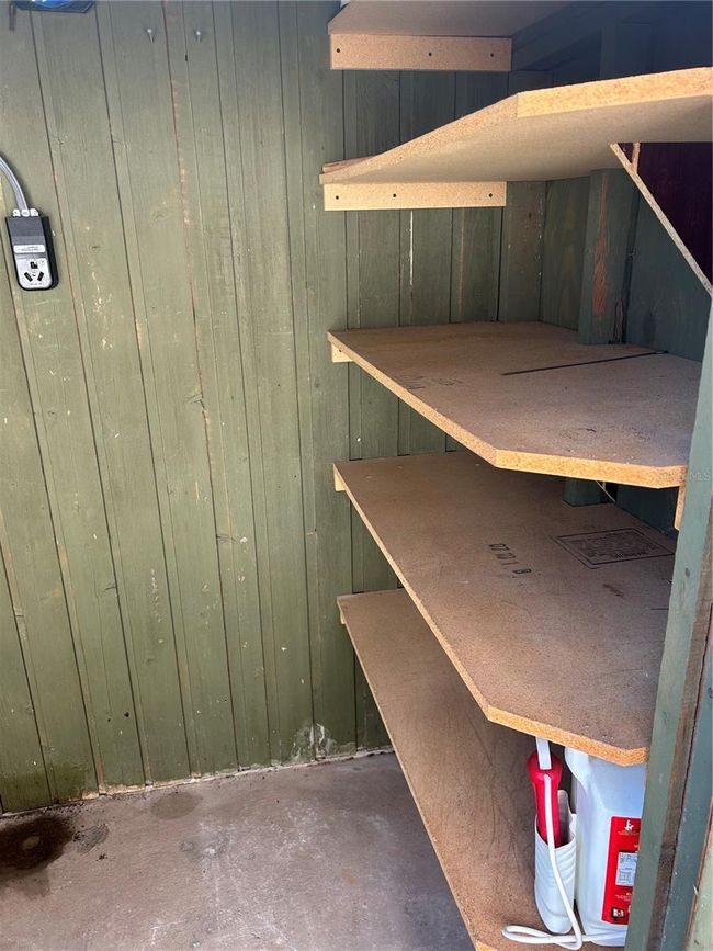 Bump out shed area with storage and washer/dryer hook ups | Image 28