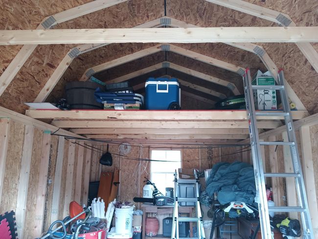 Daylight and loft storage in 10x20 shed | Image 32