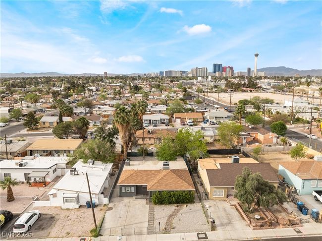 Drone / aerial view featuring a residential view and a mountain view | Image 35