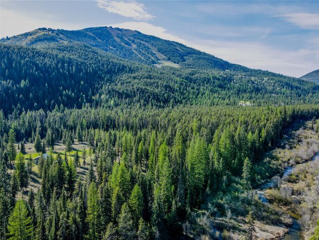 View of mountain backdrop featuring a heavily wooded area | Image 54