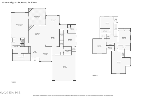611 Bunchgrass St, Evans, GA, 30809-0688 | Card Image