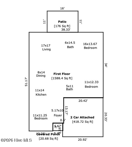 308 Frida Rd, New Bern, NC, 28560-0007 | Card Image
