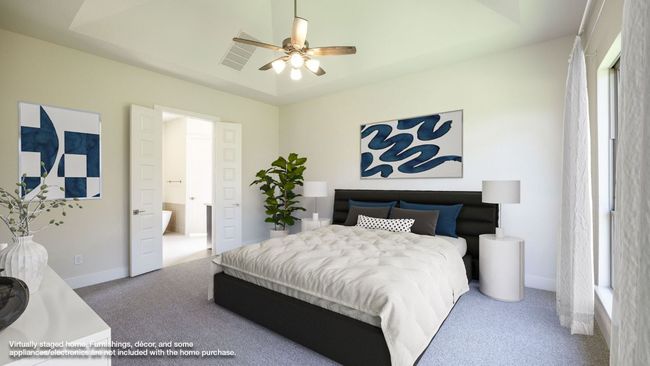 Bedroom with carpet, ensuite bath, and baseboards | Image 8
