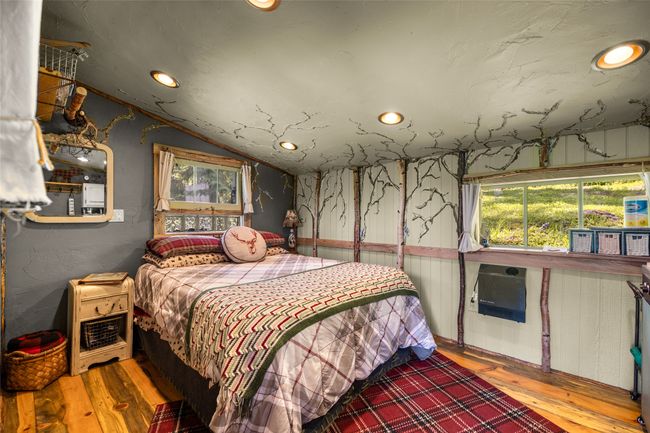 Cabin Studio with wood-type flooring, recessed lighting, and lofted ceiling | Image 39