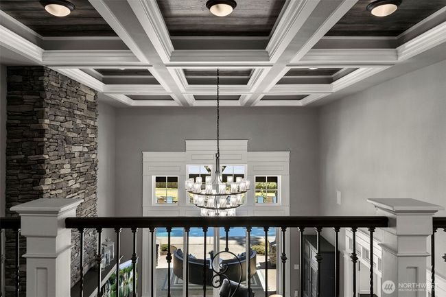 Second floor overlooking great room. Look at that ceiling and chandelier! | Image 23