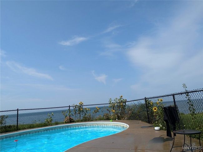 Beautiful pool surrounded by sunflowers and a spectacular view of the lake - customer supplied photo | Image 46