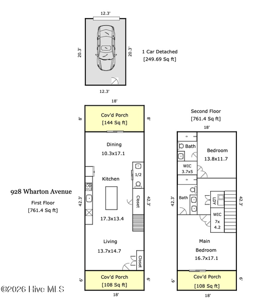 928 Wharton Ave, Wilmington, NC, 28412-8296 | Card Image
