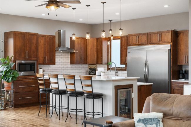 Island with built in beverage fridge | Image 9