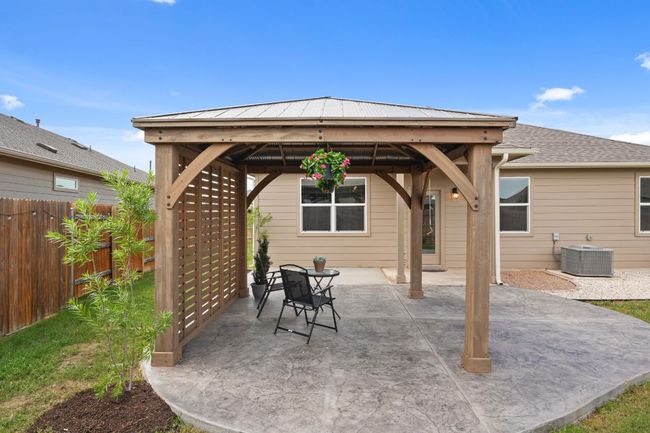 View of patio featuring a gazebo | Image 28