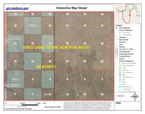 40 Acres, Peach Springs, AZ, 86434 | Card Image