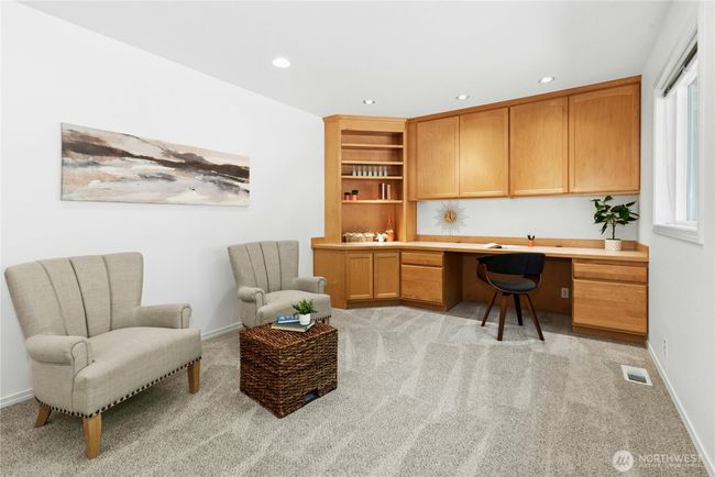 den off kitchen with built in office/craft space | Image 11