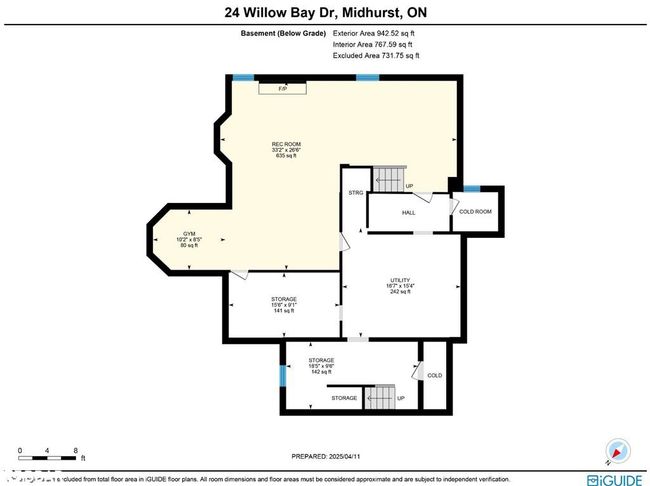 24 Willow Bay Dr, House other with 5 bedrooms, 3 bathrooms and 8 parking in Midhurst ON | Image 30