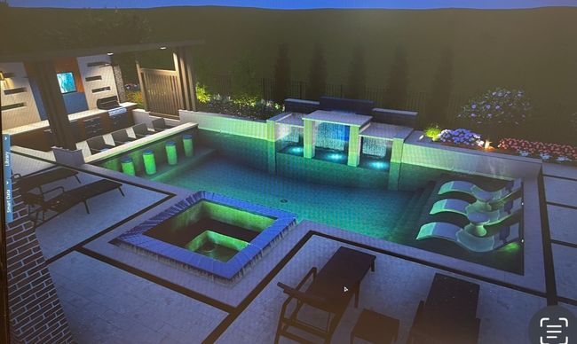 View of pool featuring an in-ground hot tub and a patio | Image 37