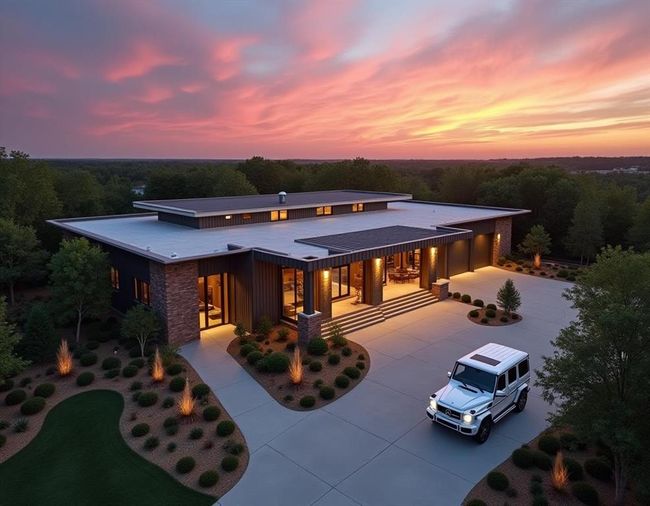 View of back house at dusk | Image 8