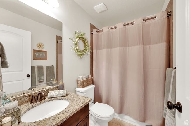 Full bath with vanity and tile patterned flooring | Image 19