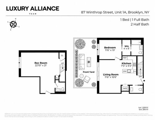 1a-87 Winthrop St, Brooklyn, NY, 11225-6008 | Card Image