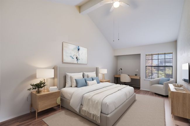 Virtually staged upstairs bedroom | Image 14
