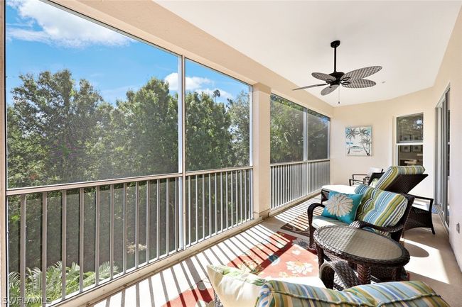 Screened Lanai with Ceiling Fan and Preserve View | Image 26