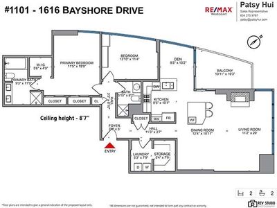 1101 - 1616 Bayshore Dr, Condo with 2 bedrooms, 2 bathrooms and 2 parking in Vancouver BC | Image 2