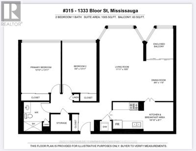 315 - 1333 Bloor St, Condo with 2 bedrooms, 1 bathrooms and 1 parking in Mississauga ON | Image 3