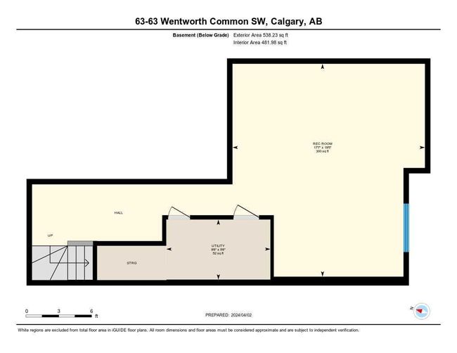 63 Wentworth Common Sw, Home with 3 bedrooms, 2 bathrooms and 2 parking in Calgary AB | Image 35