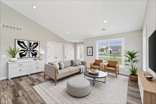 Virtually staged living room. | Image 5