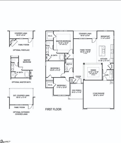 LOT-150 - 335 Cypress Hollow Trail, House other with 3 bedrooms, 2 bathrooms and 2 parking in Piedmont SC | Image 2