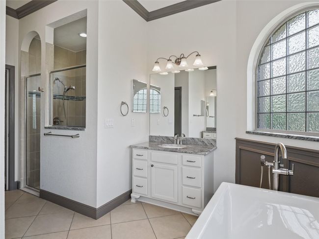 En Suite w/Tiled Walk in Shower & 2 Vanities | Image 44