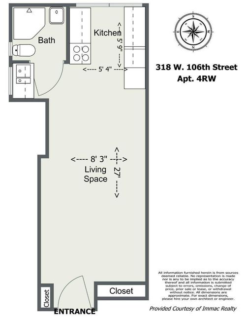 4rw-318 W 106th St, New York, NY, 10025-3495 | Card Image