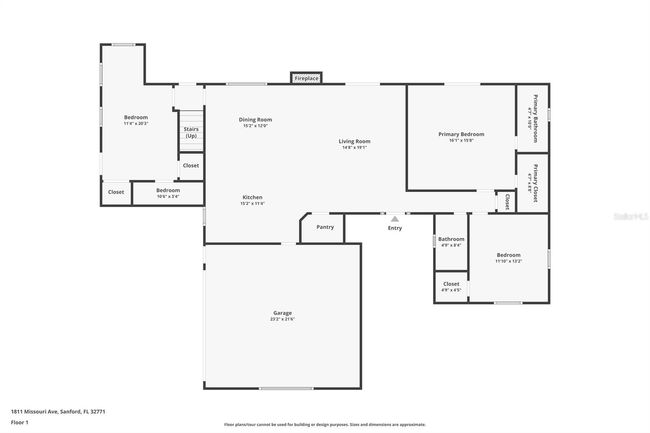 1811 Missouri Ave, House other with 4 bedrooms, 3 bathrooms and null parking in SANFORD FL | Image 49