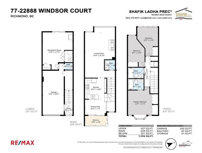 77 - 22888 Windsor Court, Townhouse with 3 bedrooms, 2 bathrooms and 1 parking in Richmond BC | Image 31