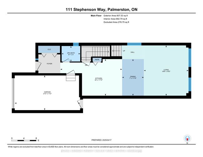 111 Stephenson Way, House attached with 3 bedrooms, 3 bathrooms and 2 parking in Palmerston ON | Image 35