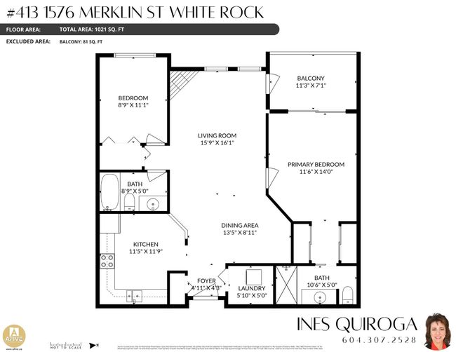 413 - 1576 Merklin Street, Condo with 2 bedrooms, 2 bathrooms and 1 parking in White Rock BC | Image 24