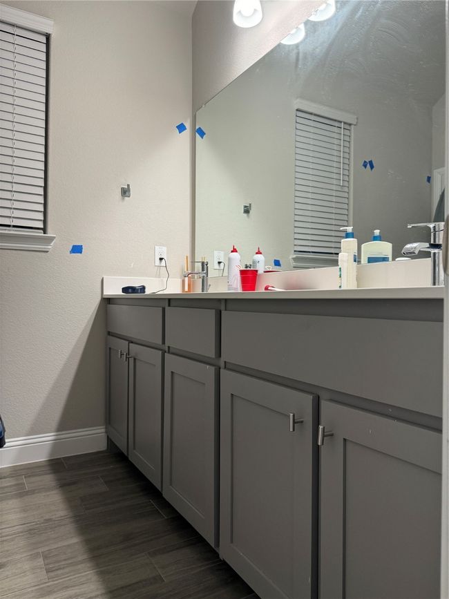 Bathroom with vanity and wood-type flooring | Image 5