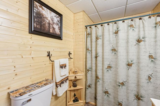 Lower level cabin style full bath | Image 26