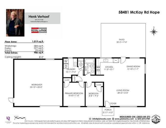 58481 Mckay Road, House other with 2 bedrooms, 1 bathrooms and null parking in Laidlaw BC | Image 3
