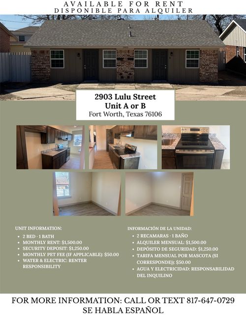 2903 Lulu Street, Fort Worth, TX, 76106 | Card Image