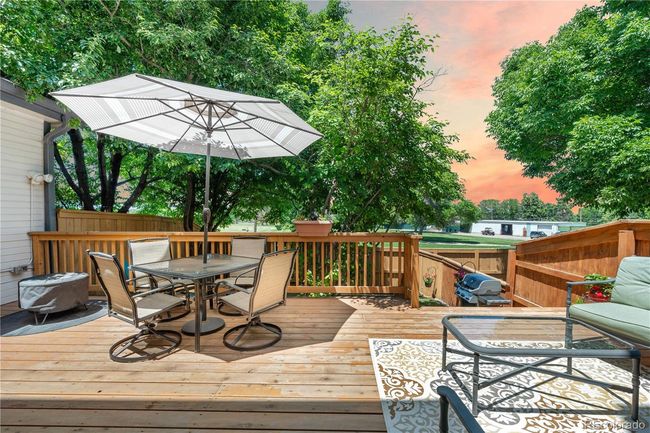 Sunset on private back patio | Image 31