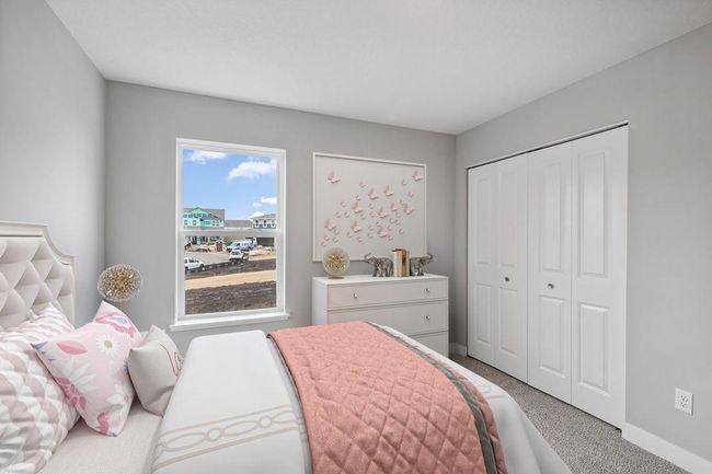 Spacious hallway leading to bedrooms and loft. Model photos. Options and colors will vary. | Image 28