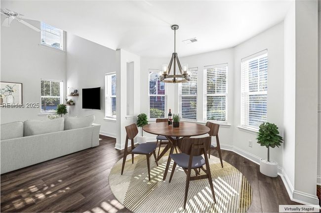 Virtually Staged Dining Area to Living Room | Image 4