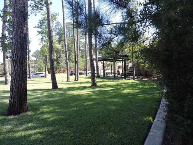 Enjoy the amenities of The Woods of Conroe plenty of sidewalks for walking, covered picnic area at the park | Image 33