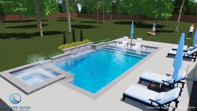 Rendering of a pool that could be added by the new owner. | Image 38