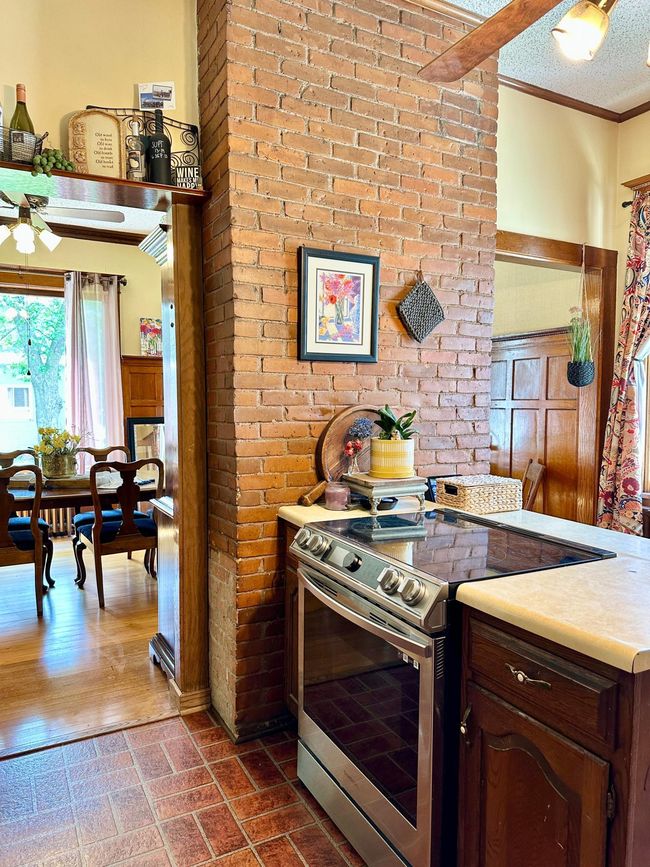 Exposed Brick in Kitchen | Image 26
