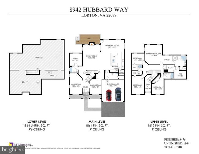 8942 Hubbard Way, House other with 4 bedrooms, 4 bathrooms and null parking in LORTON VA | Image 51