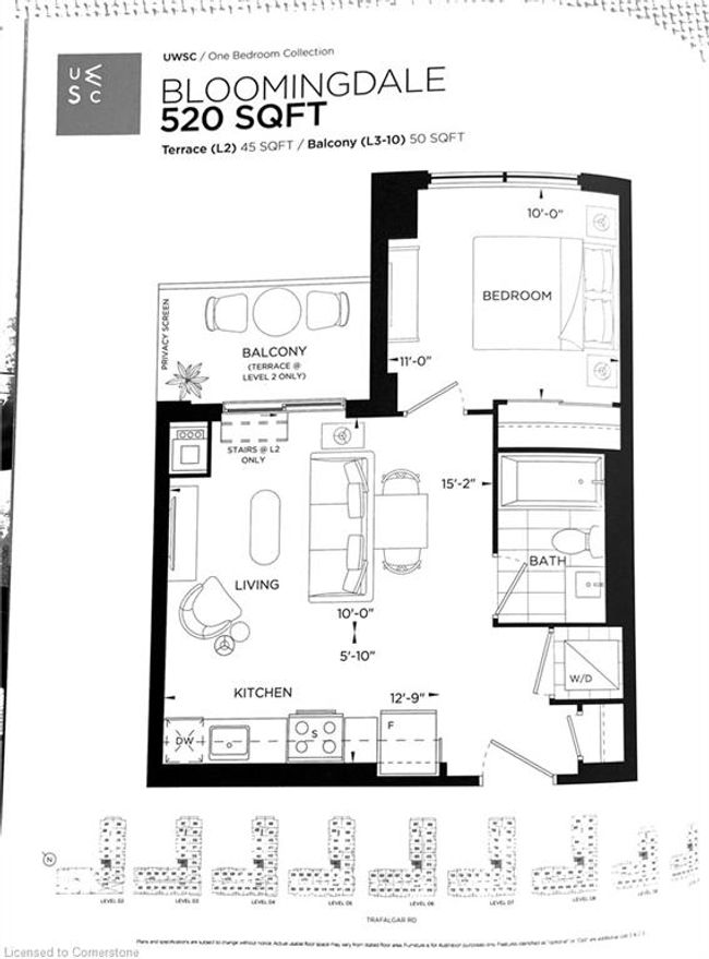 202 - 3200 William Coltson Ave, House attached with 1 bedrooms, 1 bathrooms and 1 parking in Oakville ON | Image 27