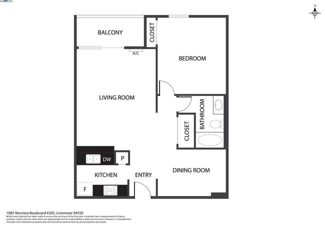 205 - 1085 N Murrieta Blvd, Condo with 1 bedrooms, 1 bathrooms and null parking in Livermore CA | Image 18