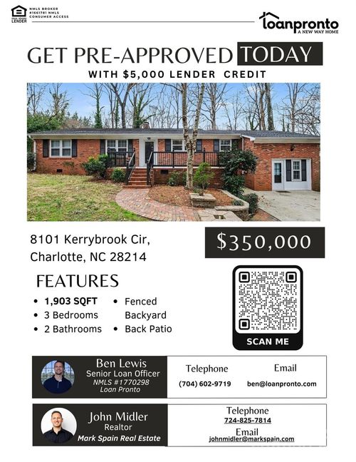 8101 Kerrybrook Cir, Charlotte, NC, 28214-2519 | Card Image