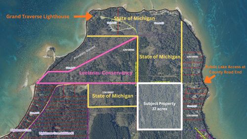 37 Acres N Cathead Bay Drive, Leelanau Township, MI, 49670 | Card Image