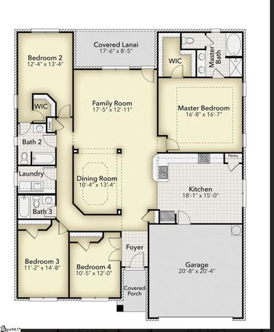 LOT-176 - 332 Cypress Hollow Trail, House other with 4 bedrooms, 3 bathrooms and 2 parking in Piedmont SC | Image 2